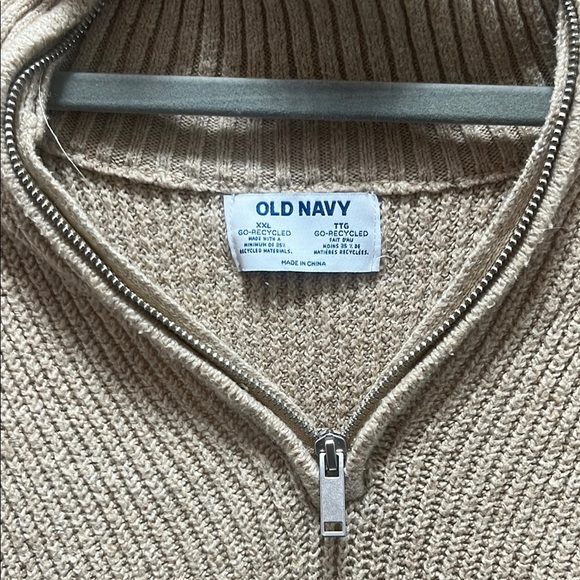 Old Navy Beige Cowl Neck Sweater - Picture 2 of 4